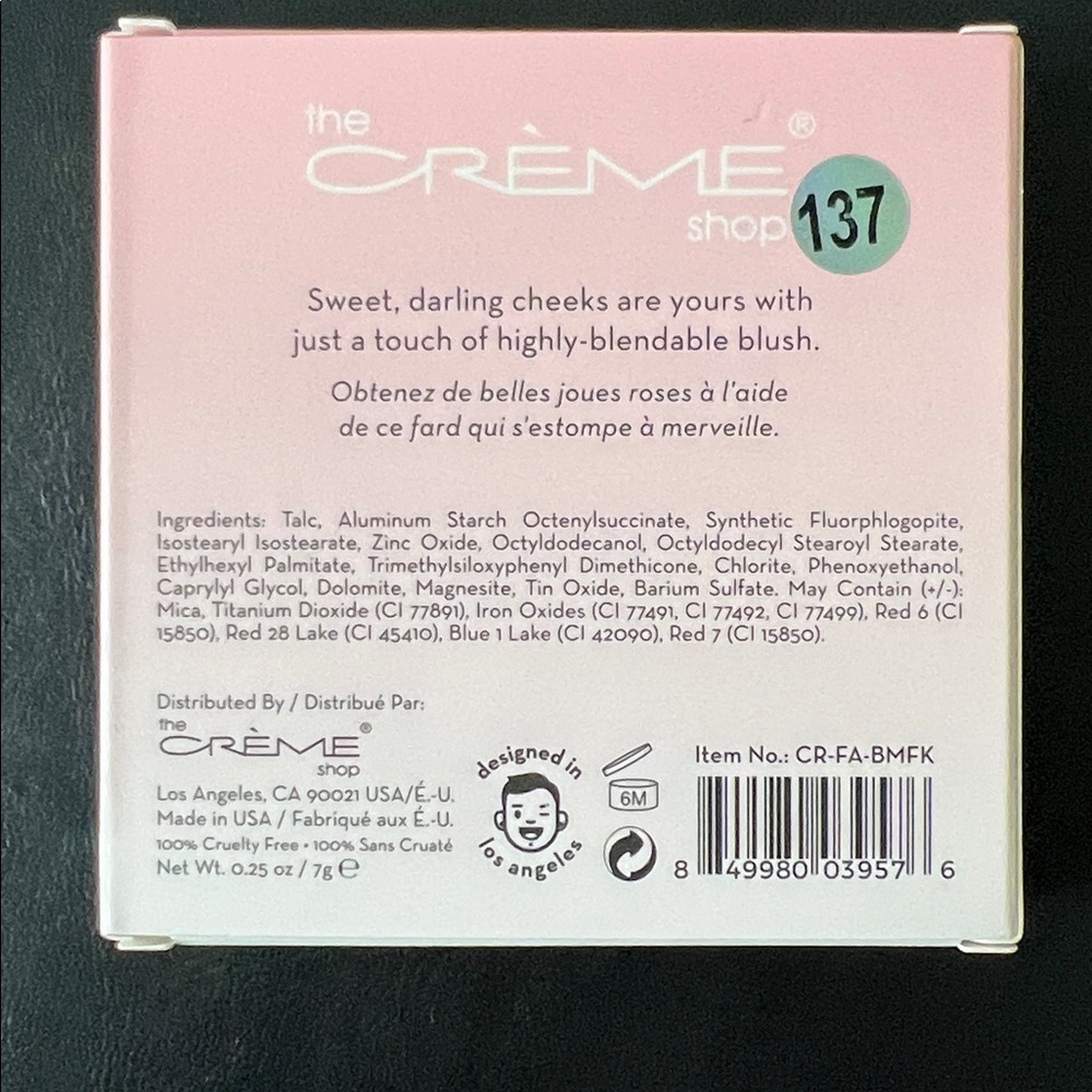 THE CREME SHOP MON CHERI DEEP PINK POWDER BLUSH & SILVER TONE
TWO SIDED MIRROR - Picture 4 of 9